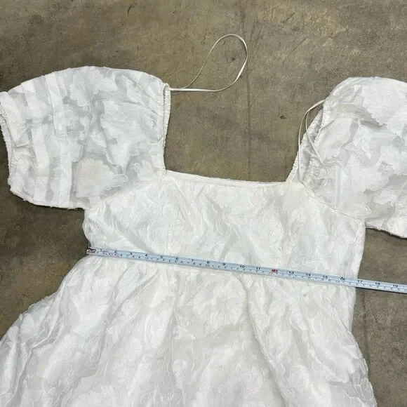 Baevely puff sleeve coquette cottagecore babydoll dress - Picture 6 of 7